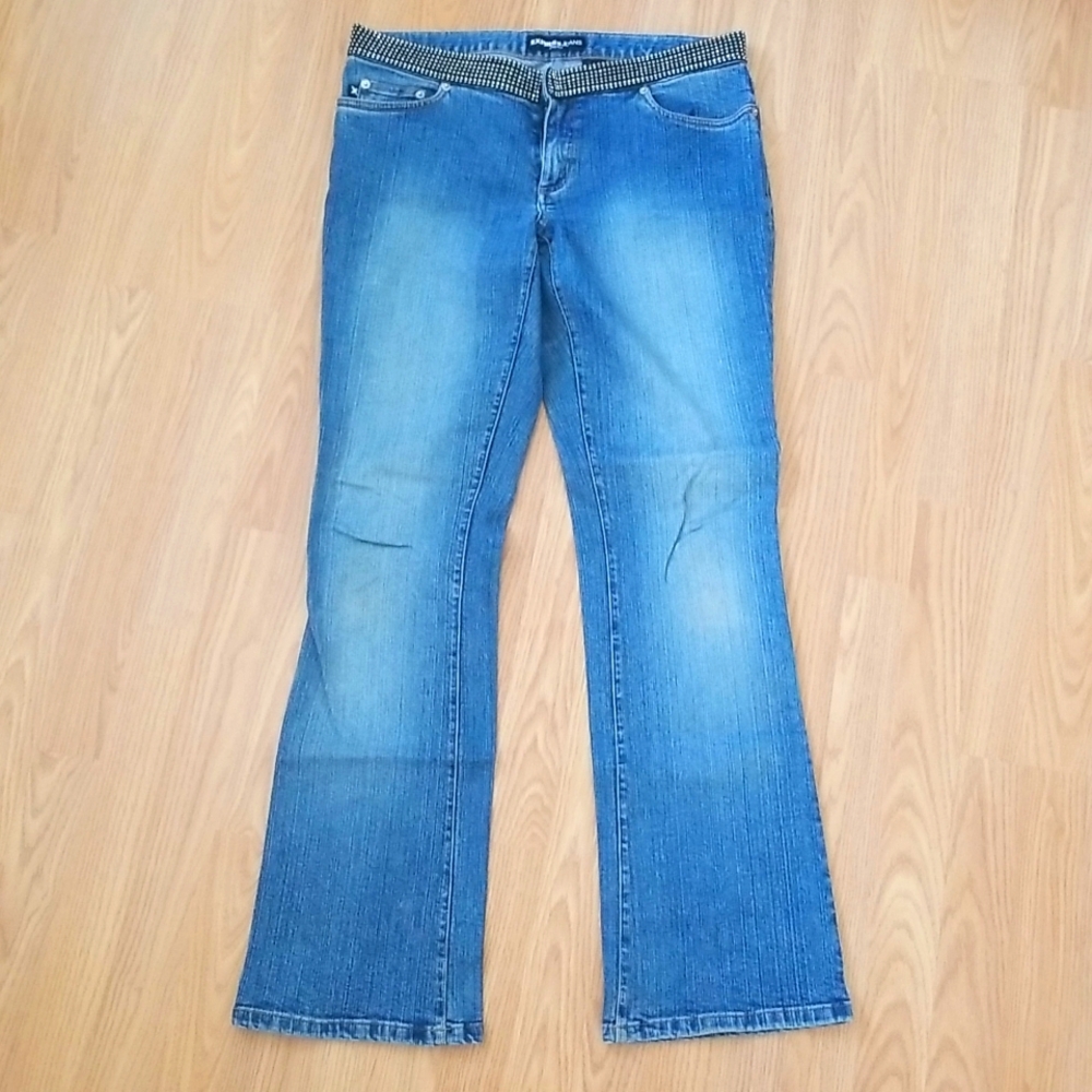 Express jeans with sparkly waist